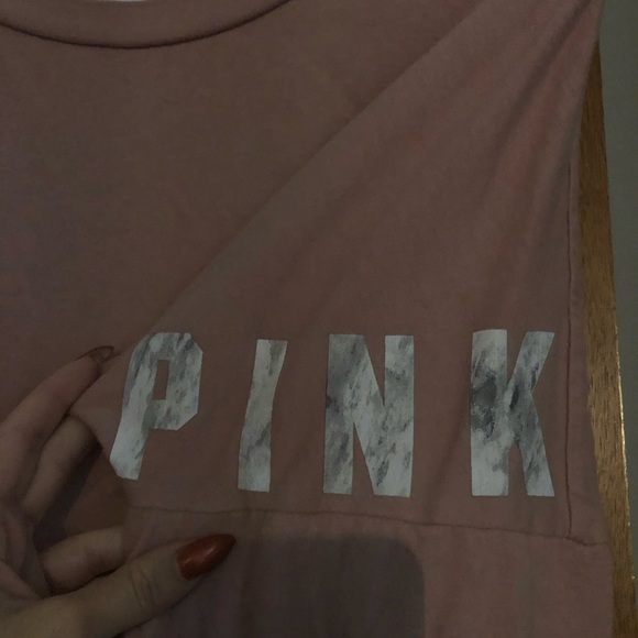 VS pink cropped long sleeve - Picture 3 of 4